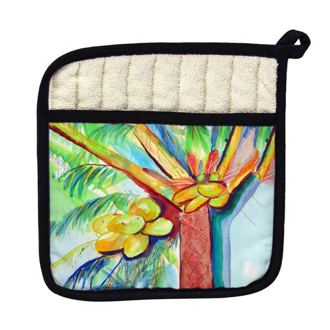 Betsy Drake PT452 Cocoa Nut Tree Pot Holder