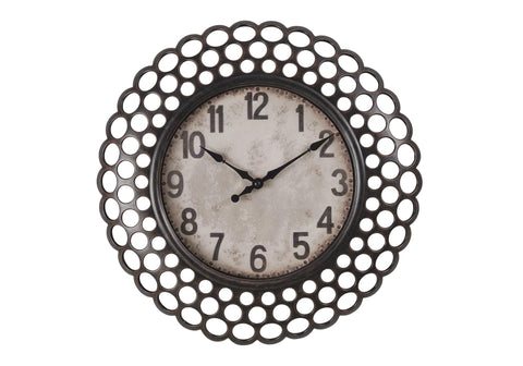 Monarch Specialties I 9087 Clocks, 16" Round, Wall Clock, Dark Green, Transitional