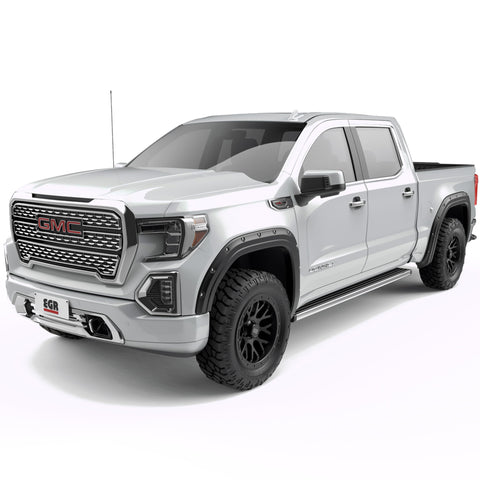 EGR BLF1018 Baseline Series Bolt-on Style Fender Flares Compatible with GMC Sierra 1500 Standard, Extended & Crew Cab (2019-2025) Excluding AT4X Models