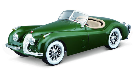 Bburago-Jaguar XK 120 Roadster (1951) 1:24 Scale in Green (18-22018G)