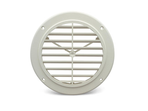 B&B Molders, 94274 Ceiling Grill No Damper – White, High-Flow RV Air Vent with 360° Rotation, OEM Replacement – Made in USA