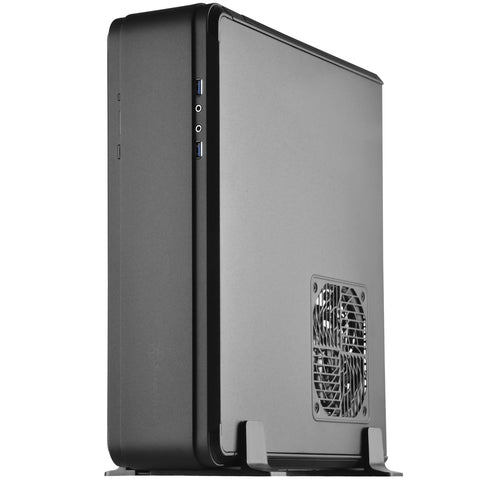 Silverstone FTZ01B-E Aluminum Unibody Mini-ITX Small Form Factor Computer Case with ATX Support in Black, SST-FTZ01B-E-X