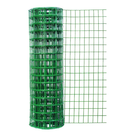 Garden Zone 22450 24 Inches x 50 Feet 16-Gauge Green Vinyl Coated Garden Fence with 3 x 2-Inch Openings, 24" x 50'