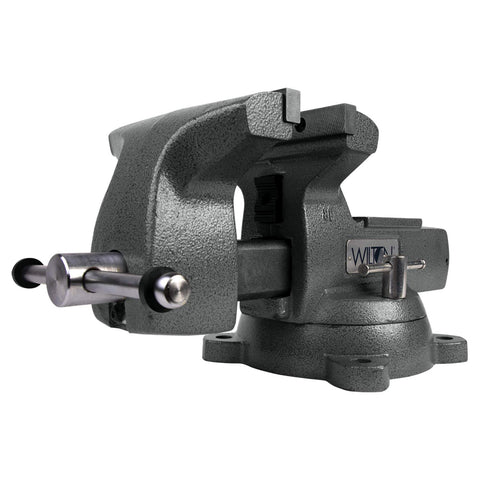 Wilton Mechanics Bench Vise, 8" Jaw Width, 8-1/4" Jaw Opening, 4-3/4" Throat (Model 748A)
