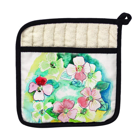 Betsy Drake PT908 Flower Wreath Pot Holder