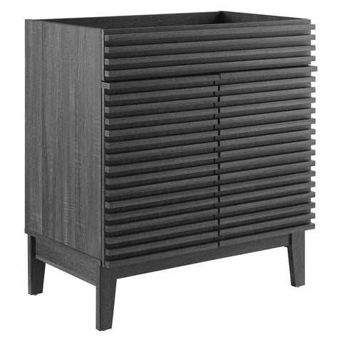 30 in. Render Bathroom Vanity Cabinet, Charcoal