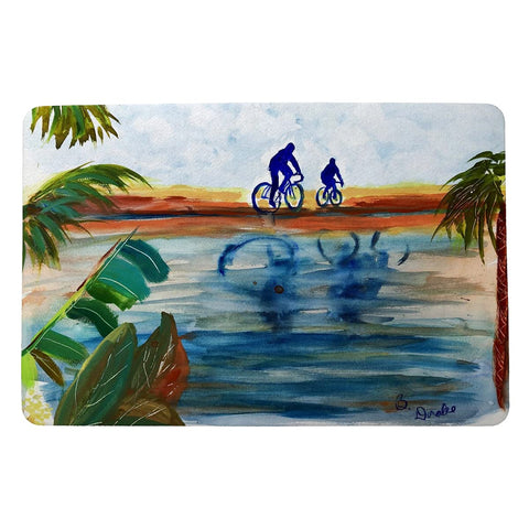 Betsy Drake Two Bikers Small Door Mat