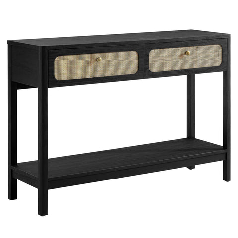 Modway EEI-6797-BLK Chaucer Wood Entryway Console Table, Black