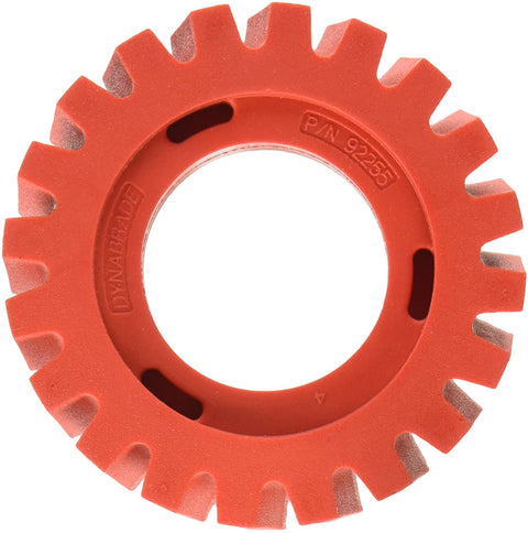 Dynabrade (92255) Nitro Series™ 4" (102 mm) Diameter x 1.25" (32 mm) Wide RED-TRED Eraser Wheel | Wheel Accessory For Use with NitroZip (NZ1) Surface Conditioning/Decal Removal Tool
