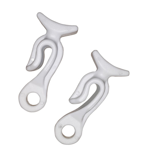 Taylor Made Products 1096 Lifeline Boat Fender Line Clips (Pair), White