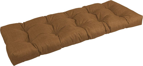 Blazing Needles Indoor/Outdoor Tufted Bench Cushion, 51" Wide, Mocha