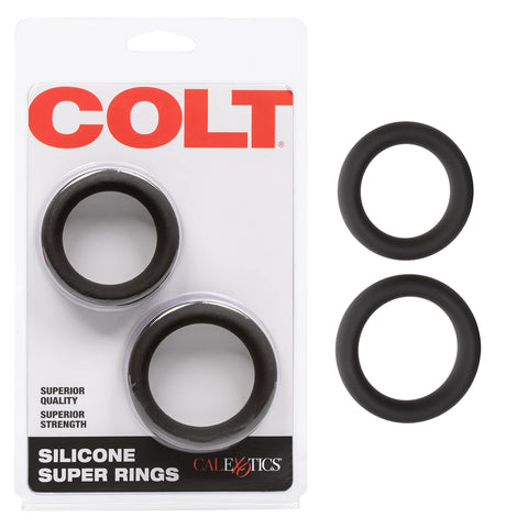 CalExotics Novelties Colt Silicone Super Rings, Black