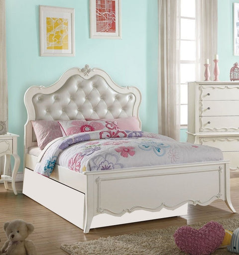 ACME Edalene Twin Bed - - Pearl White