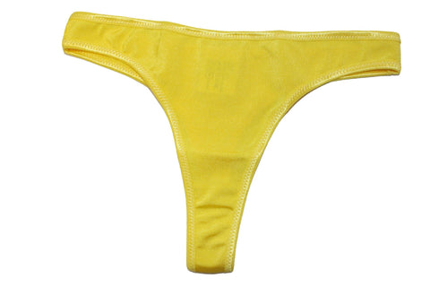 Spicy Spot Sexy Lingerie V Shape Back Bikini G-String Thong Panties Panty Underwear, Neon Yellow