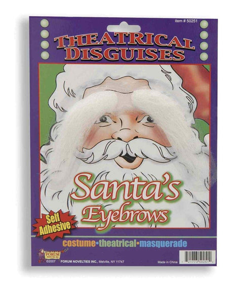 Forum Novelties Santa Eyebrows Costume Accessory, One Size, Multicolor