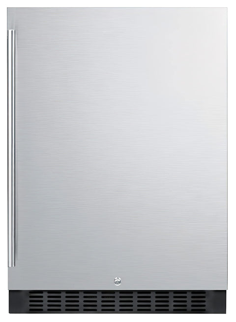 Summit 24” Refrigerator, Built-in, Outdoor Refrigerator, 4.6 cu.ft. Capacity, ENERGY STAR, Stainless Steel- SPR627OSCSS