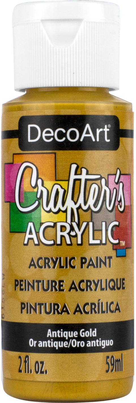 DecoArt Crafter's Acrylic Paint, 2-Ounce, Antique Gold
