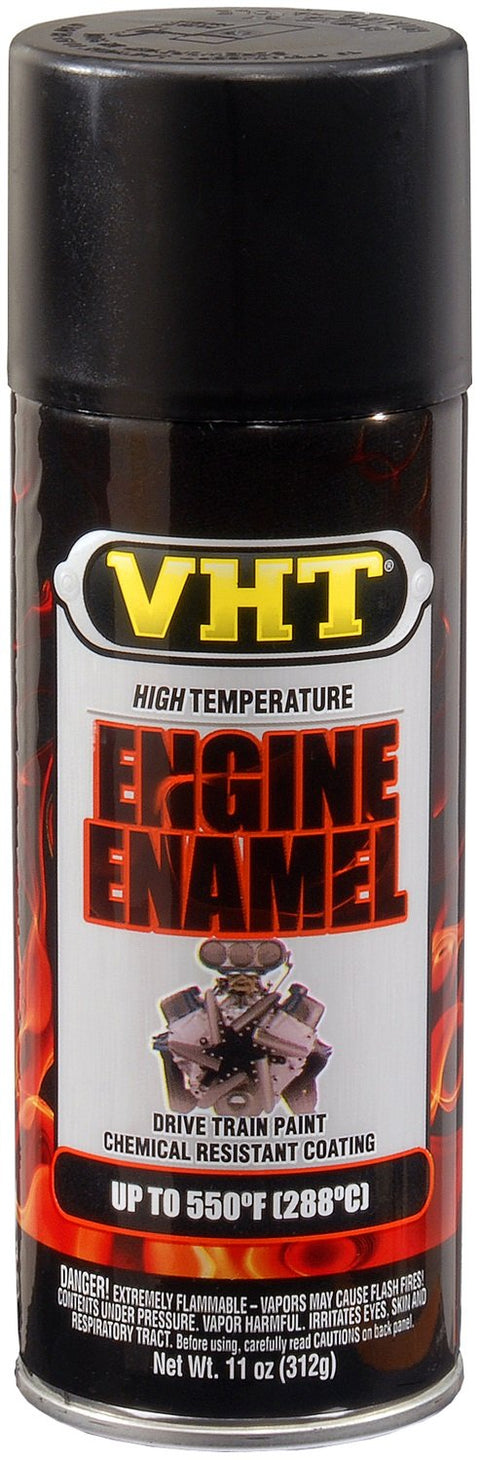 VHT SP130 550° Engine Enamel High Heat Spray Paint – Flat Black – 11 oz. Aerosol Can