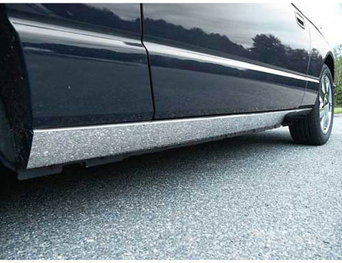 QAA is Compatible with 2002-2006 Ford Thunderbird 4 Piece Stainless Rocker Panel Trim, On The Rocker, 4.5" Width TH43669