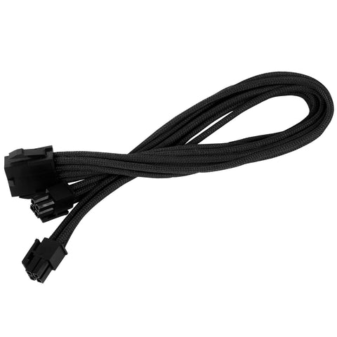 SilverStone Technology PP07-EPS8B Individually Sleeved Extension Cable (Compatible with All PC Power Supplies), 8pin EPS, SST-PP07-EPS8B-X