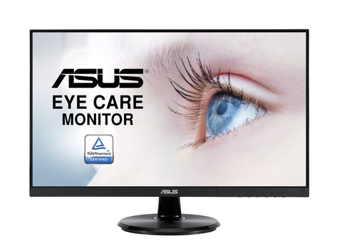 ASUS VA24DQ 23.8” Monitor, 1080P Full HD, 75Hz, IPS, Adaptive-Sync/FreeSync, Eye Care, HDMI DisplayPort VGA, Frameless, VESA Wall Mountable ,BLACK