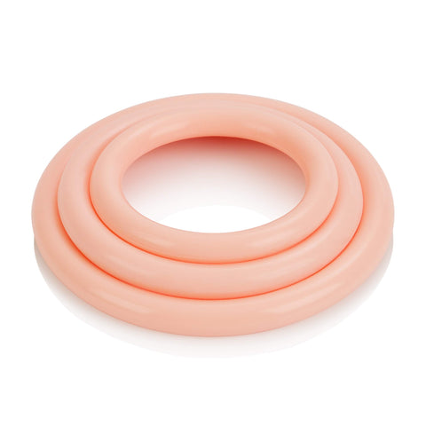 Tri Rings Natural Cock Ring Set Flesh
