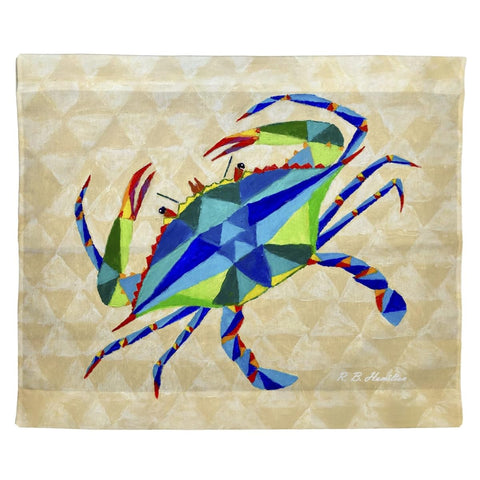Betsy Drake TP1463 24 x 30 in. Geometric Crab Outdoor Wall Hanging