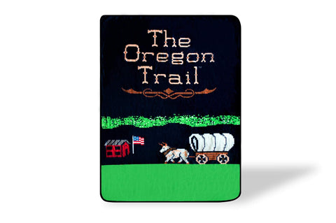 The Oregon Trail Video Game Large Fleece Throw Blanket | The Oregon Trail Soft Blankets and Throws | Official The Oregon Trail Video Game Throw Blankets | Measures 60 x 45 Inches