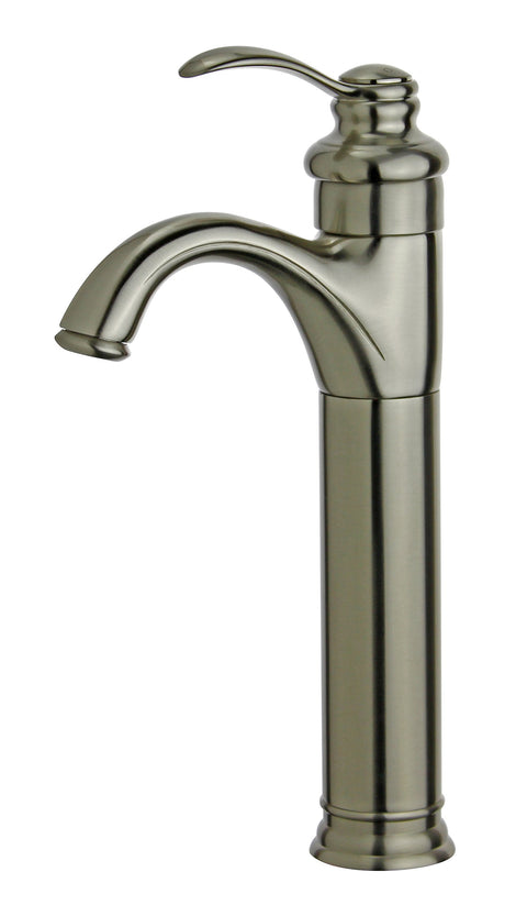 Bellaterra Home 10118A2-BN Madrid Single Handle Bathroom Vanity Faucet in Brushed Nickel