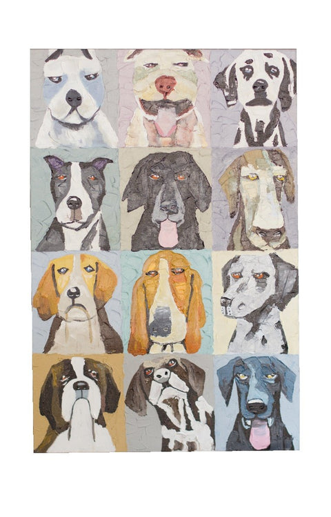 Kalalou CAR1223 Emotional Dogs, Multi-Color