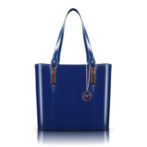 McKlein SAVARNA, Leather Ladies' Tote with Tablet Pocket, Laptop Bag for Women Lightweight Leather, Computer Tote Bag, Briefcase Large Capacity Handbag Shoulder Bag