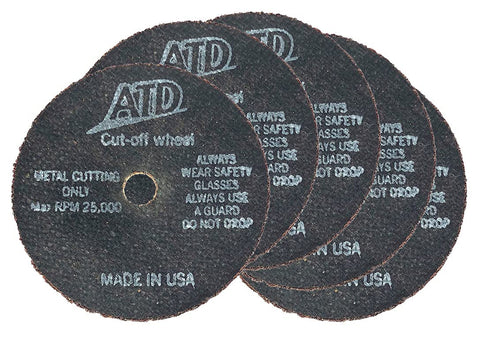 ATD Tools Premium Cut-off Wheel, 3” X 1/16” X 3/8” Part Atd-8298