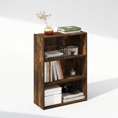 Furinno Simple Open Shelf Bookcases 3-Tier Amber Pine