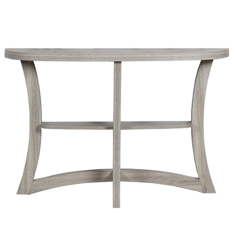 Monarch Specialties 2416 Accent Table, Console, Entryway, Narrow, Sofa, Living Room, Bedroom, Laminate, Brown, Contemporary, Modern Table-47 L/Dark Taupe Hall, 47.25" L x 11.5" W x 32" H