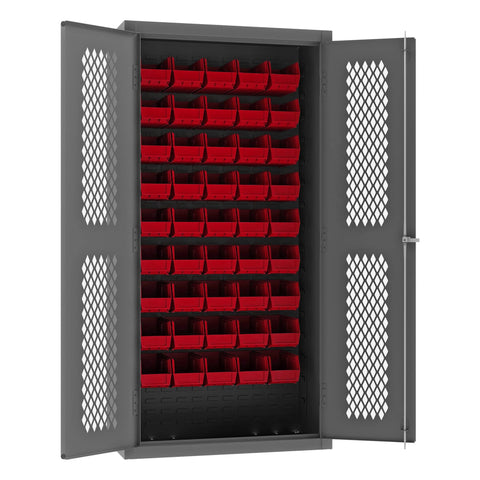 Durham EMDC361845B1795 Bin Cabinet, 72" Overall Height, 36" Overall Width, Total Number of Bins 45