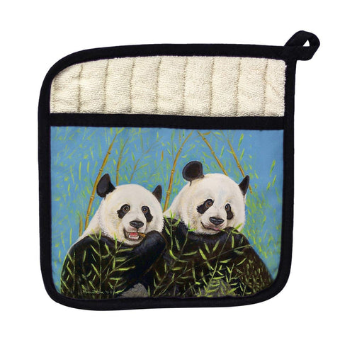 Betsy Drake PT927 Pandas Pot Holder