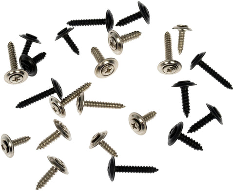 Dorman 02406 Black and Chrome Trim Assortment, 24 Piece Universal Fit