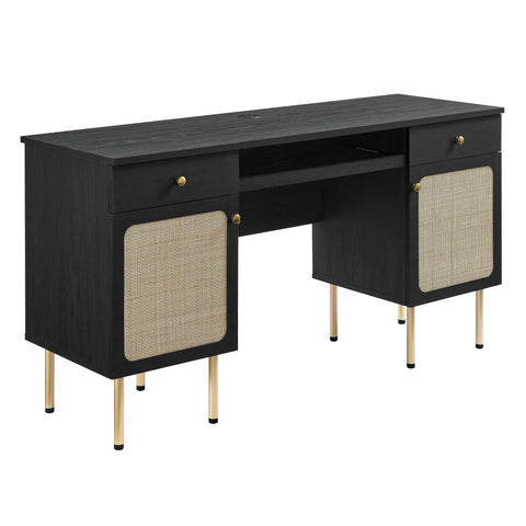 Modway EEI-6199-BLK Chaucer Office Desk, Black
