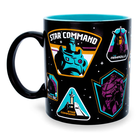 Disney Pixar Lightyear Badges Ceramic Mug | Large 20-Ounce Coffee Cup For Espresso, Tea
