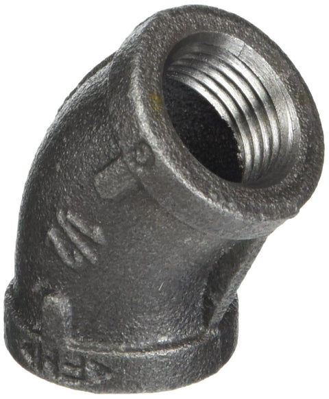 LDR Industries 310 E45-12 Elbow, 1/2-Inch, Black