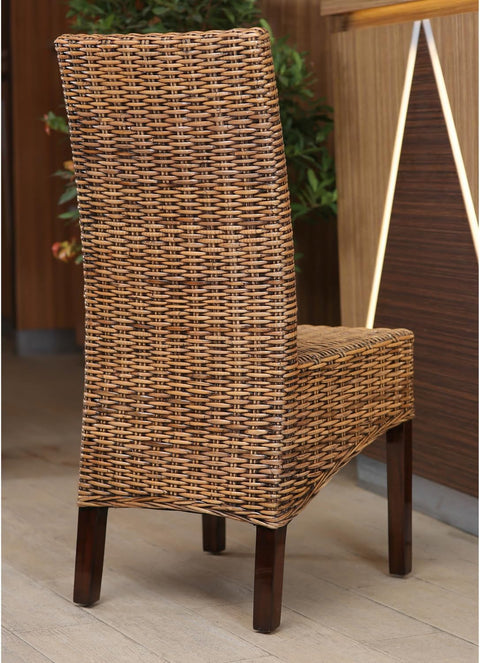 International Caravan Furniture Piece Java Rattan Dining Chair