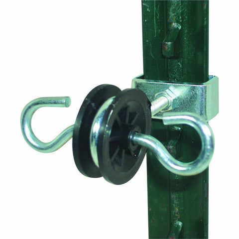 Field Guardian 2-Ring Gate Ends for T-Posts,Silver