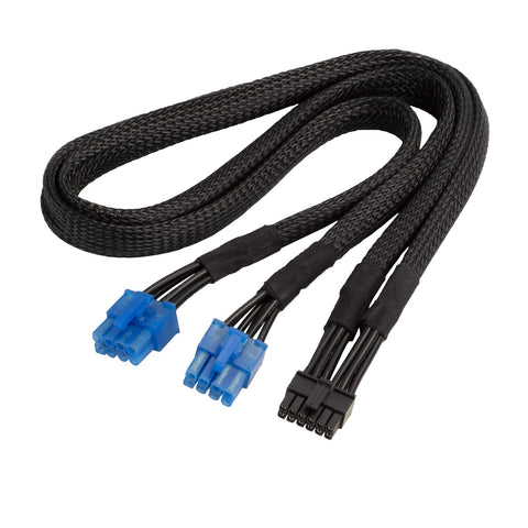 SilverStone Technology PP12-PCIE, 2 x PCIe 8 pin (PSU) to 12 pin (GPU) Power Cable for 2nd Gen Modular PSUs, SST-PP12-PCIE