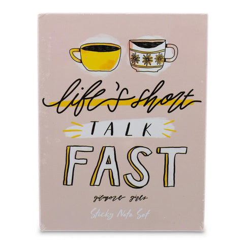 Gilmore Girls Life's Short, Talk Fast Sticky Note and Tab Box Set | Notepad Stationery Paper, School and Office Supplies