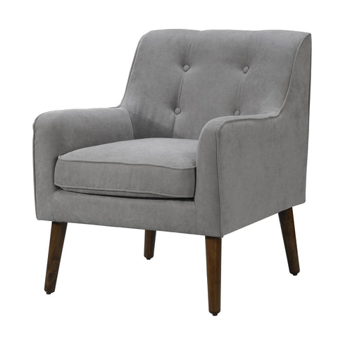 Ryder Mid Century Modern Yellow Woven Textile Fabric Tufted Armchair