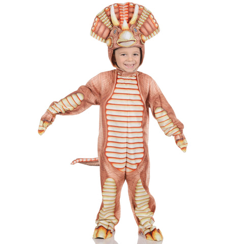 UNDERWRAPS Kids Orange Dinosaur Costume - TRex Costume for Toddlers, Dinosaur TRex Halloween Costume, Realistic Dinosaur Costume for Kids (Small 6-12 months)