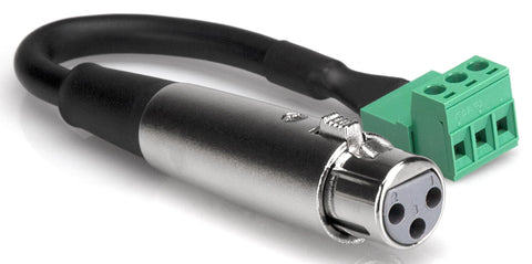 Hosa PHX-106FBULK Adaptor XLR3F - PHX3M 6IN