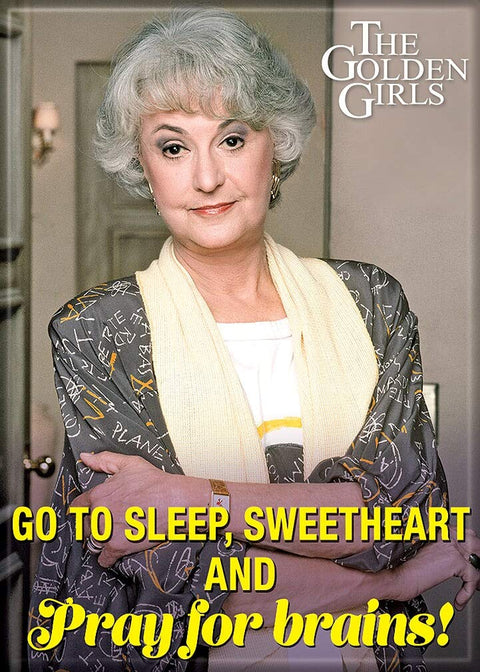 Ata-Boy The Golden Girls 'Pray for Brains' 2.5" x 3.5" Magnet for Refrigerators and Lockers…