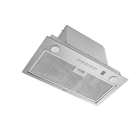 Broan- NuTone PM400SS Custom Cabinet Built-in 3-Speed Power Pack Insert with LED Lighting and 450 Max Blower CFM, 21-Inch, Stainless Steel