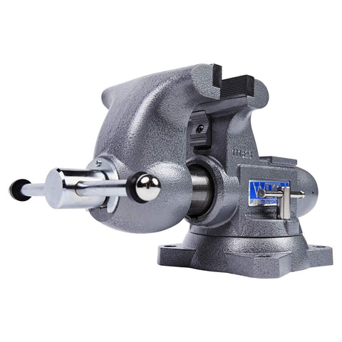 Wilton Tradesman Bench Vise, 6-1/2" Jaw (Width-6", Max Opening-4") Throat (Model 1765), gray